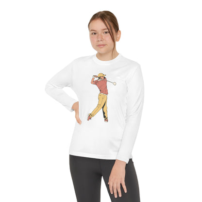 Youth Long Sleeve Competitor Tee: Golf 