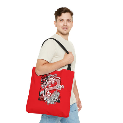 Tote Bag: Dragons Red