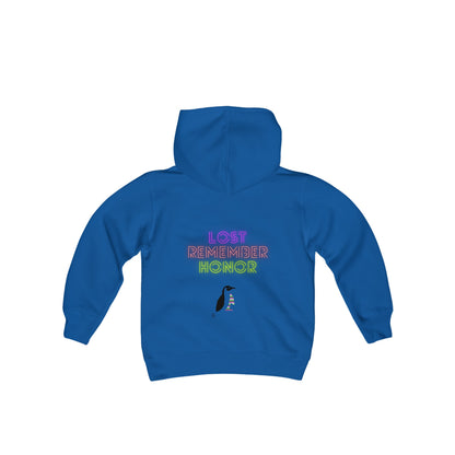 Youth Heavy Blend Hooded Sweatshirt: Mga Lobo 