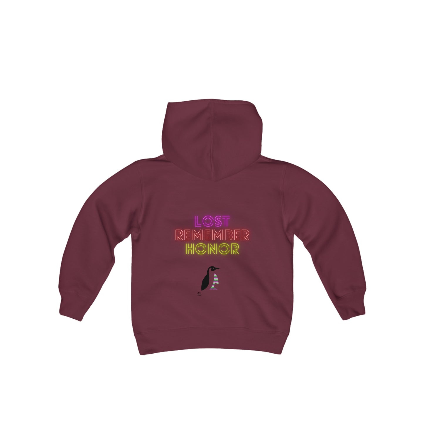 Youth Heavy Blend Hooded Sweatshirt: Mga Lobo 