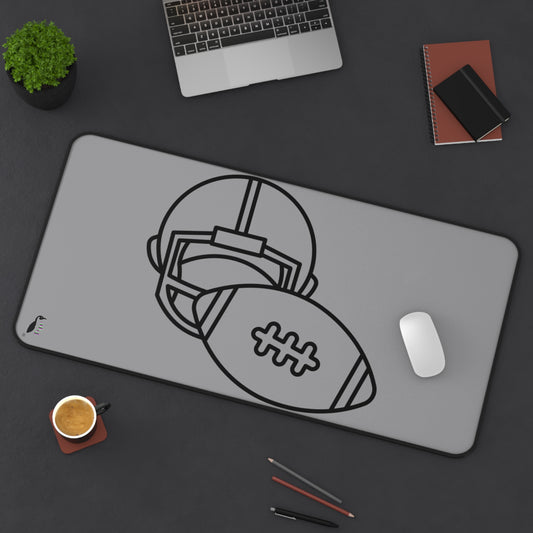 Desk Mat: Football Grey