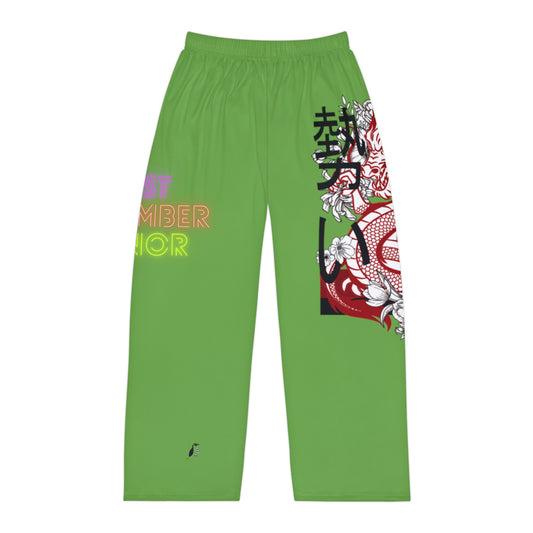 Men's Pajama Pants: Dragons Green