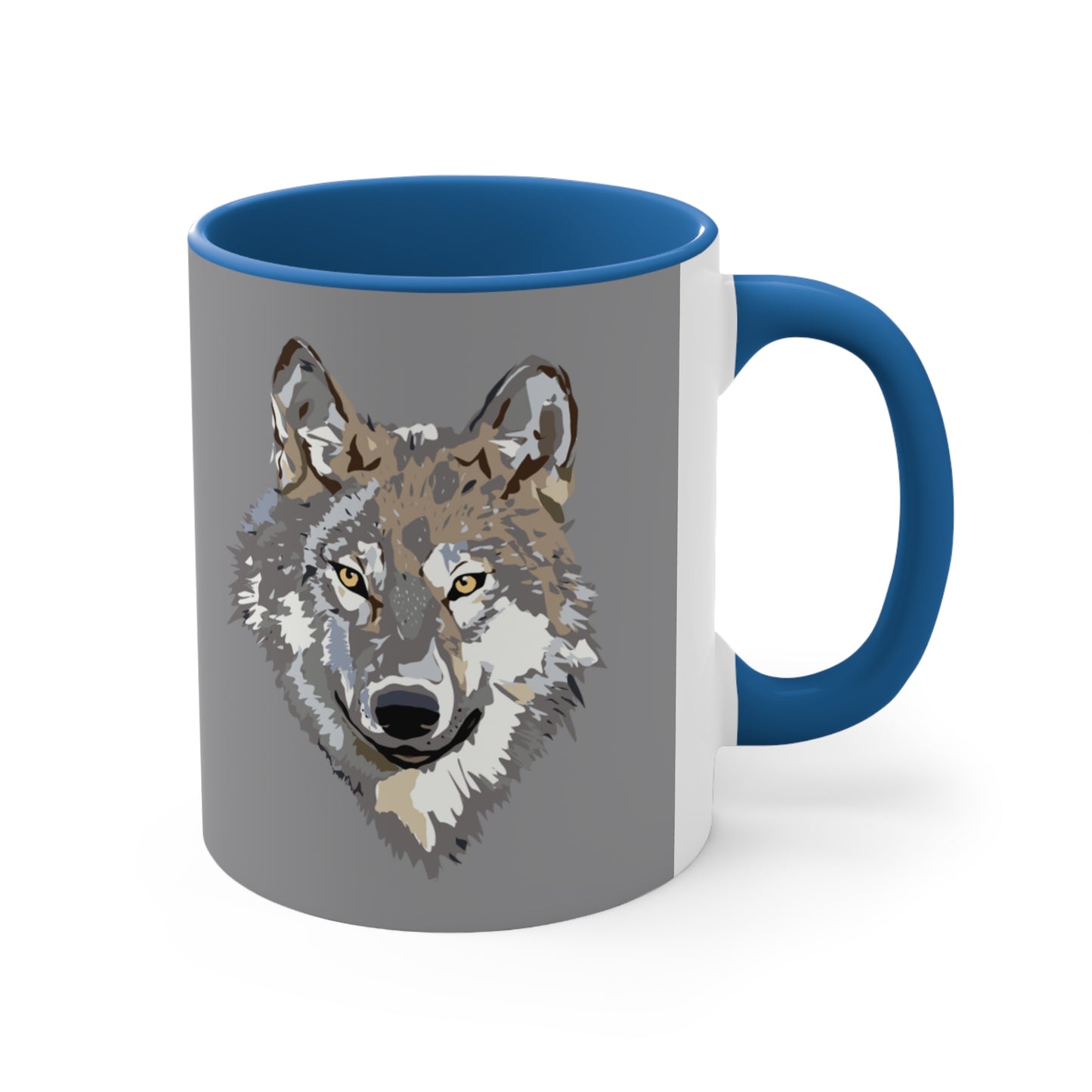 Accent Coffee Mug, 11oz: Wolves Grey