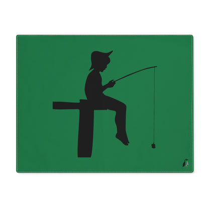 Placemat, 1pc: Fishing Dark Green