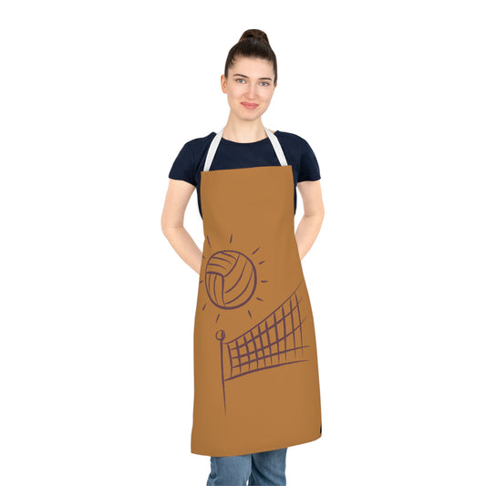 Adult Apron: Volleyball Lite Brown