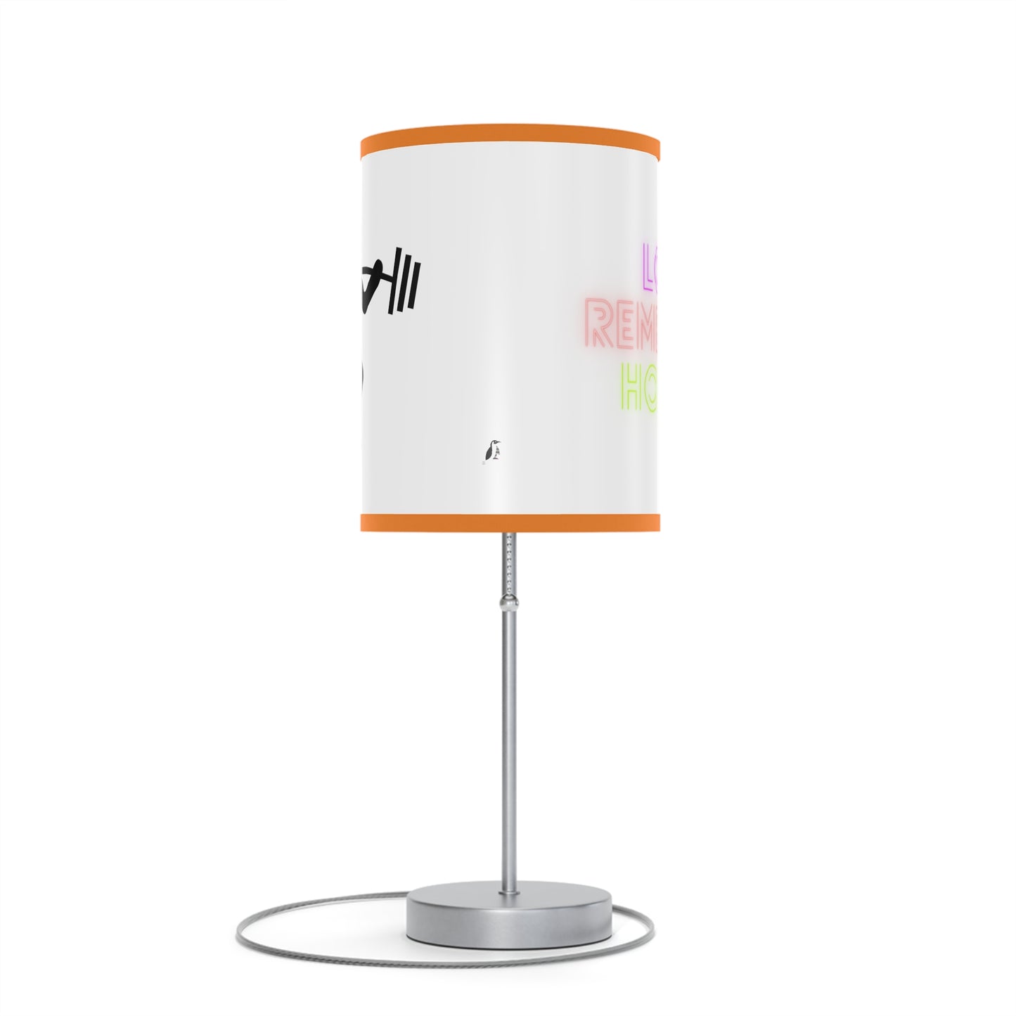 Lamp on a Stand, US|CA plug: Weightlifting White