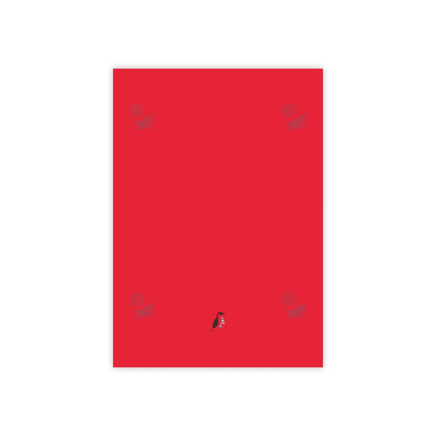 Post-it® Note Pads: Volleyball Dark Red