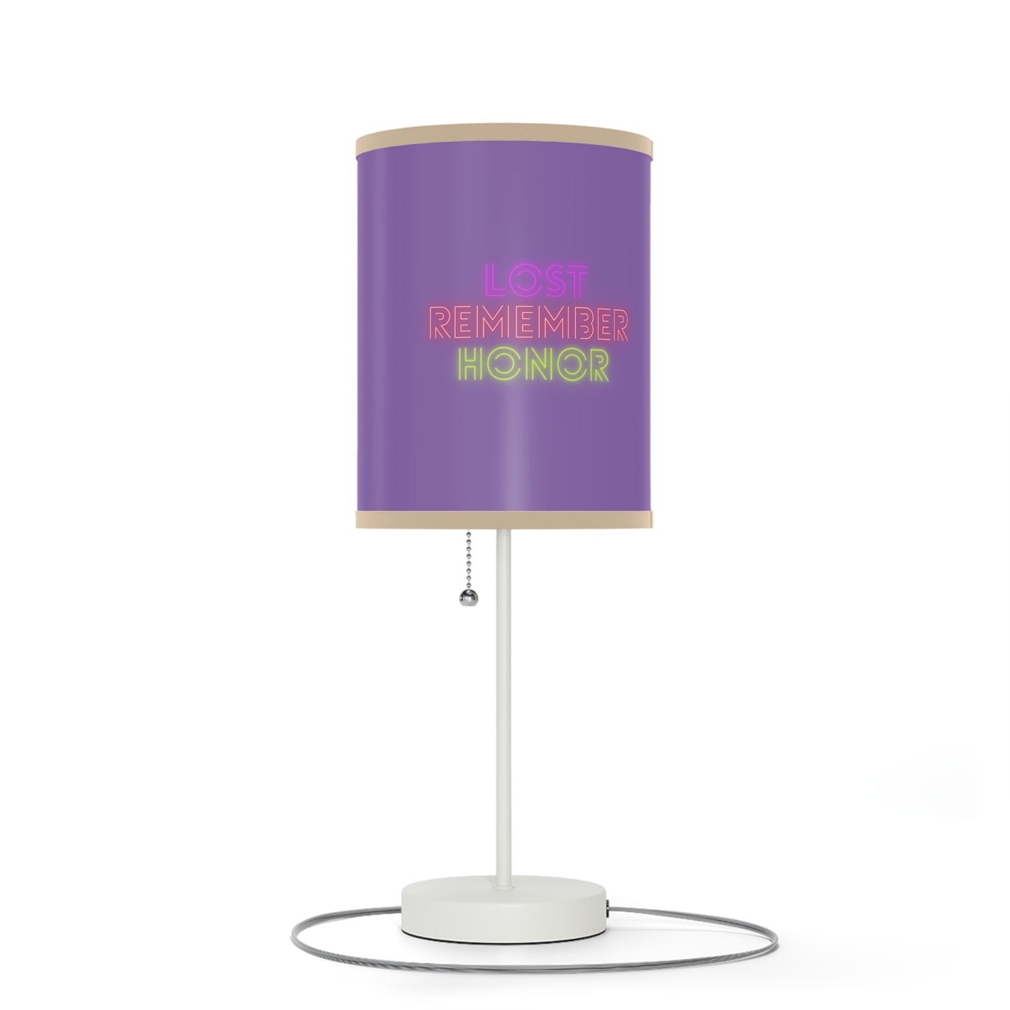 Lamp on a Stand, US|CA plug: Fight Cancer Lite Purple 