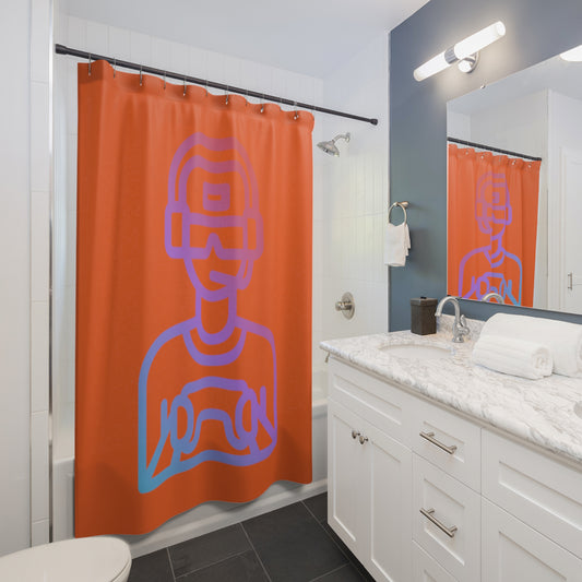 Shower Curtains: #1 Gaming Orange