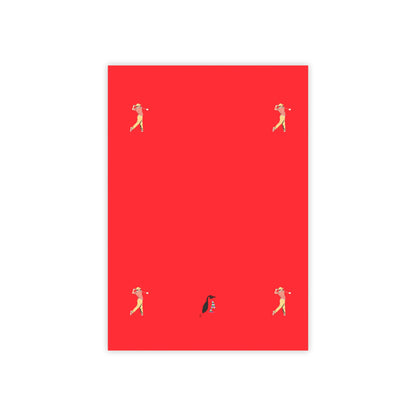 Post-it® Note Pads: Golf Red