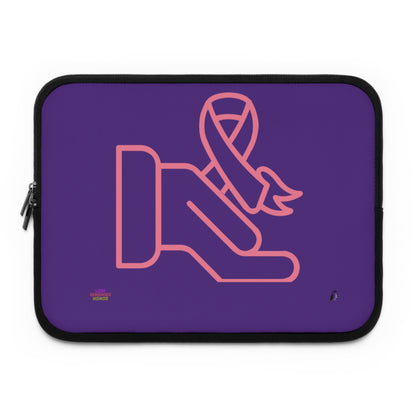 Laptop Sleeve: Fight Cancer Purple