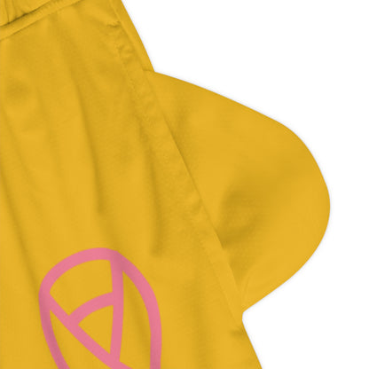 Basketball Rib Shorts: Fight Cancer Yellow