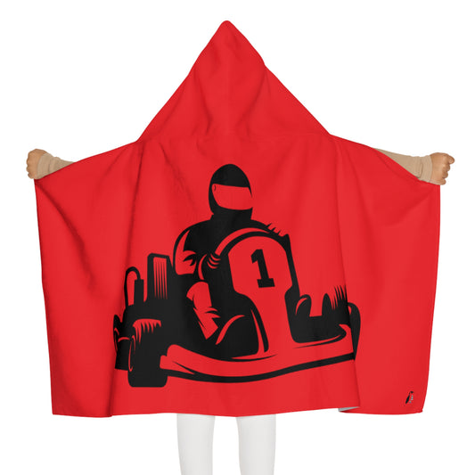 Youth Hooded Towel: Racing Red