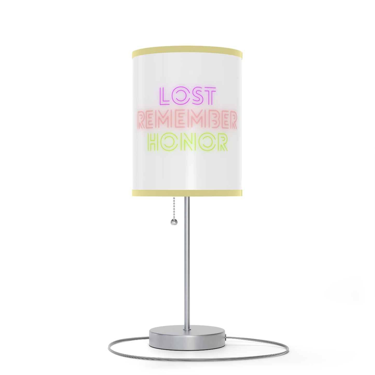 Lamp on a Stand, US|CA plug: Weightlifting White