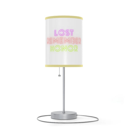 Lamp on a Stand, US|CA plug: Weightlifting White