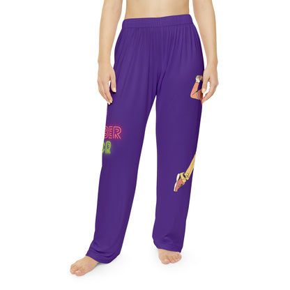 Women's Pajama Pants: Golf Purple