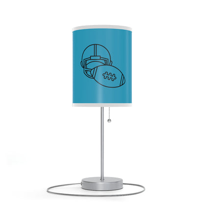 Lamp on a Stand, US|CA plug: Football Turquoise 