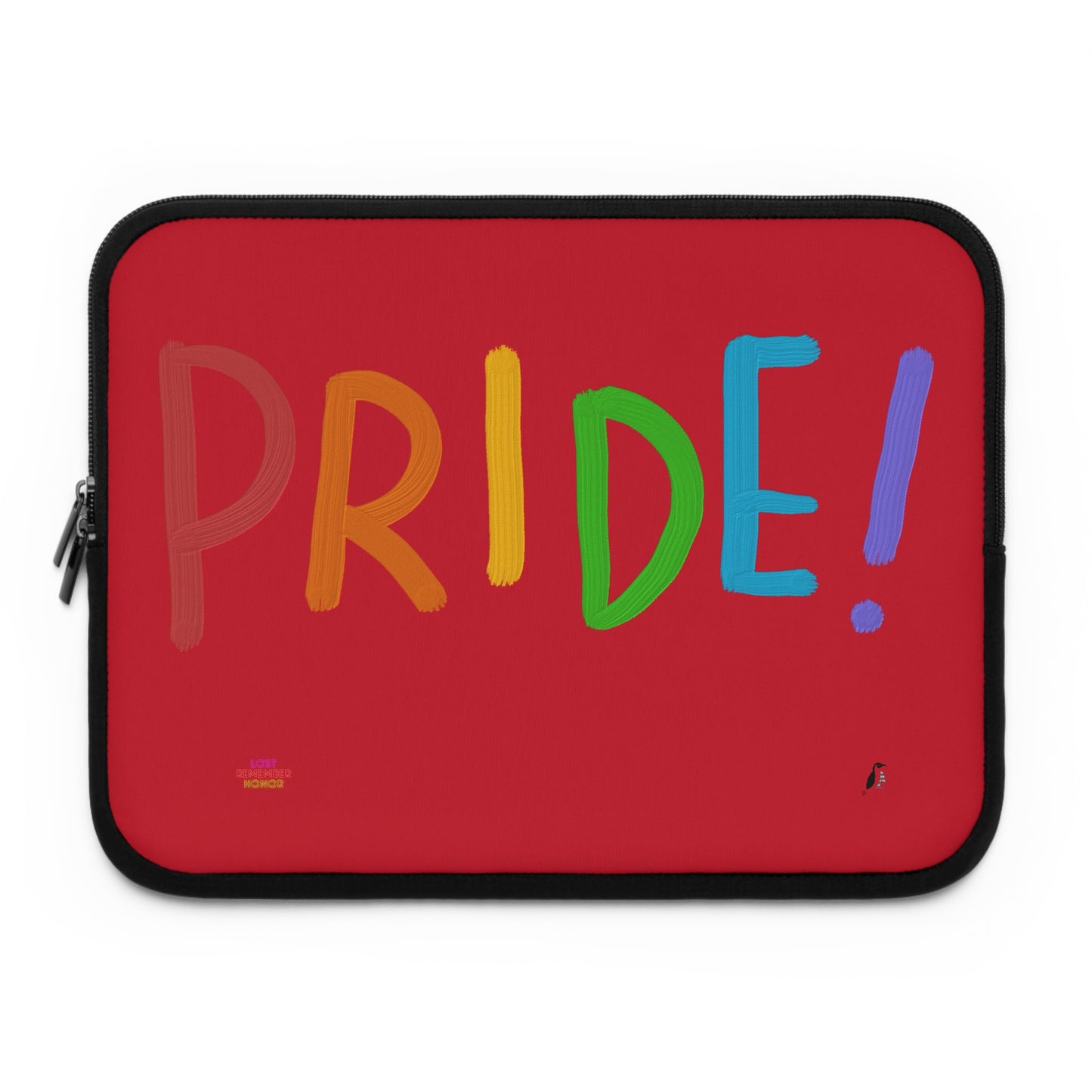 Laptop Sleeve: LGBTQ Pride Dark Red