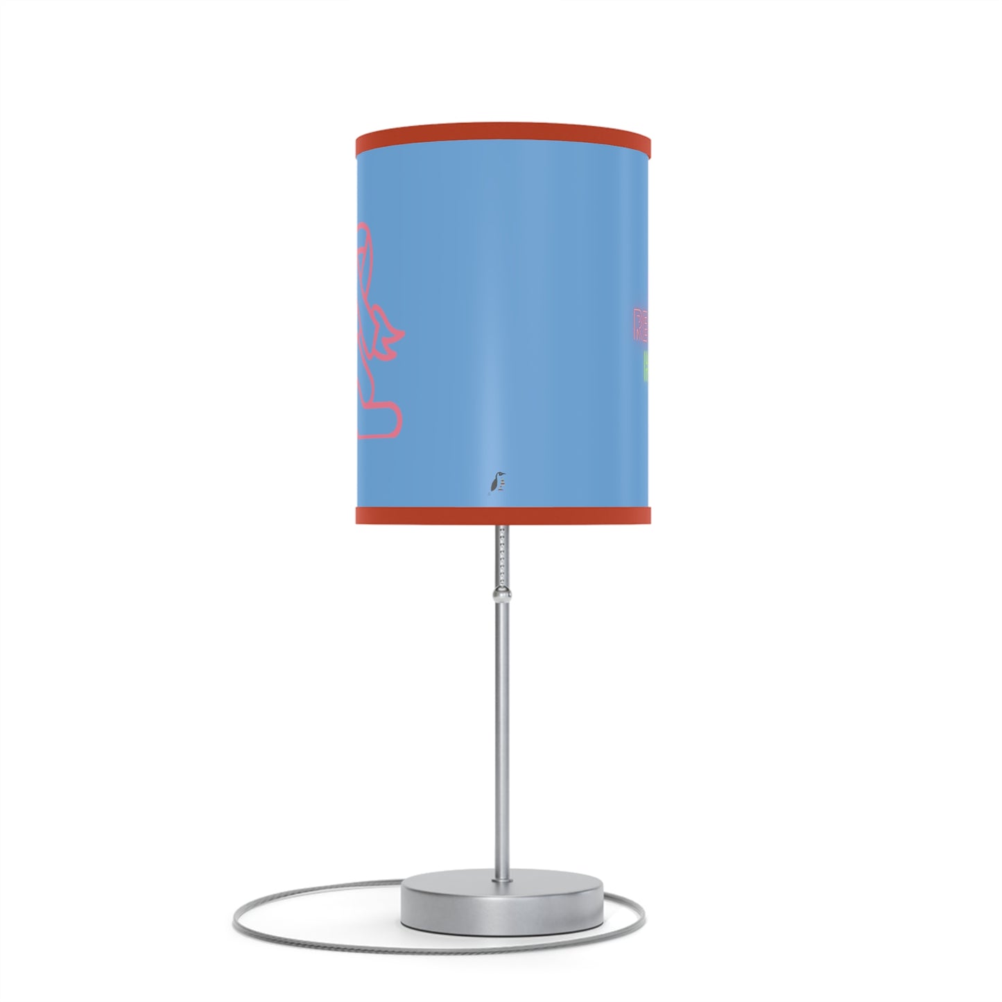 Lamp on a Stand, US|CA plug: Fight Cancer Lite Blue