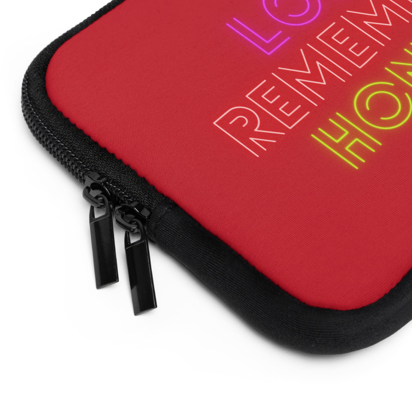 Laptop Sleeve: Lost Remember Honor Dark Red