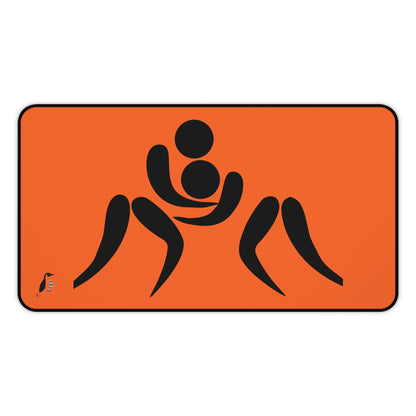 Desk Mat: Wrestling Orange