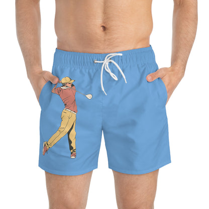 Swim Trunks: Golf Lite Blue