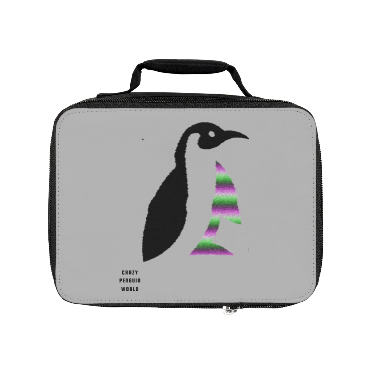 Lunch Bag: Crazy Penguin World Logo Lite Grey