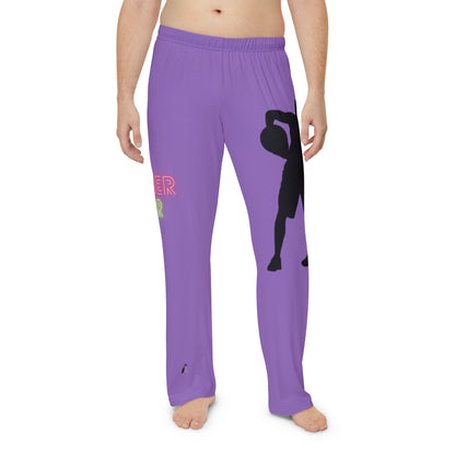 Men's Pajama Pants: Basketball Lite Purple