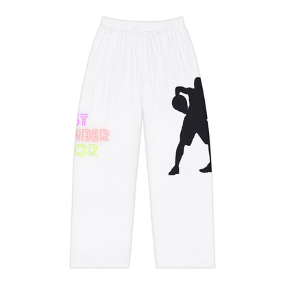 Women's Pajama Pants: Basketball White