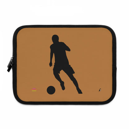 Laptop Sleeve: Soccer Lite Brown