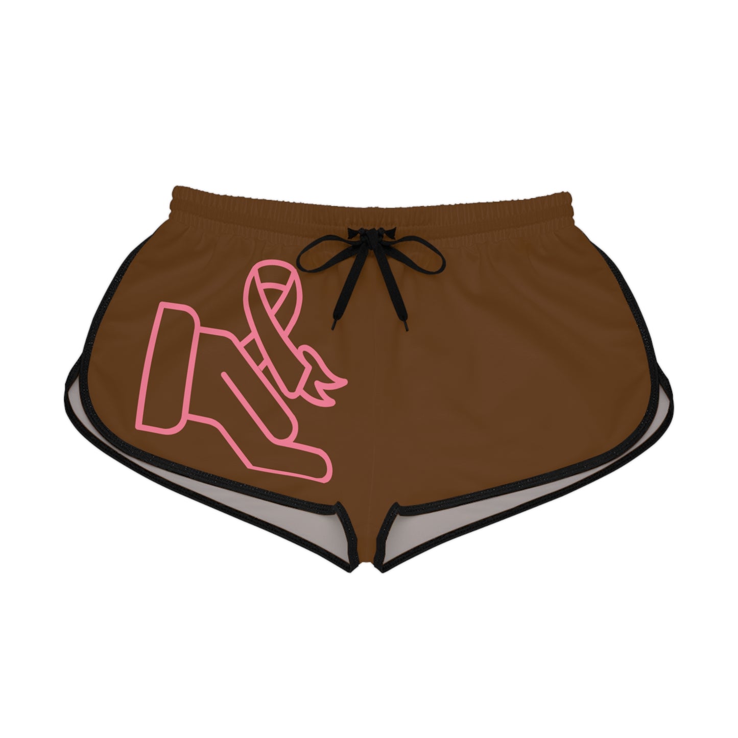 Women's Relaxed Shorts: Fight Cancer Brown