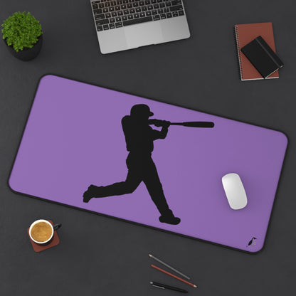 Desk Mat: Baseball Lite Purple