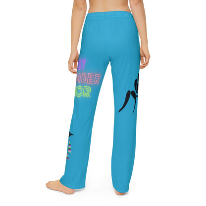 Kids Pajama Pants: Wrestling Turquoise