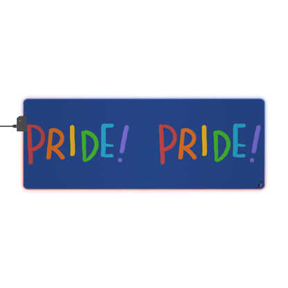 LED Gaming Mouse Pad: LGBTQ Pride Dark Blue