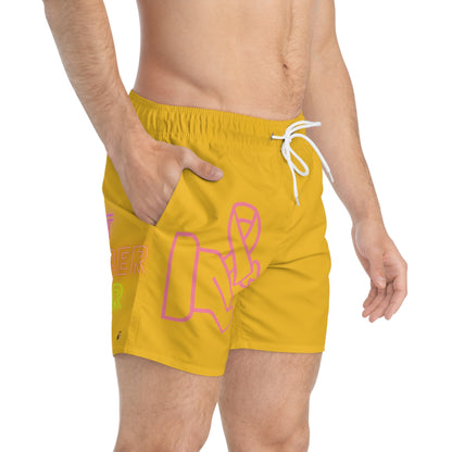 Swim Trunks: Fight Cancer Yellow