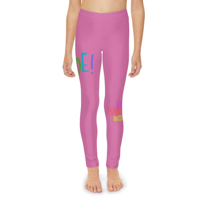 Youth Full-Length Leggings: LGBTQ Pride Lite Pink