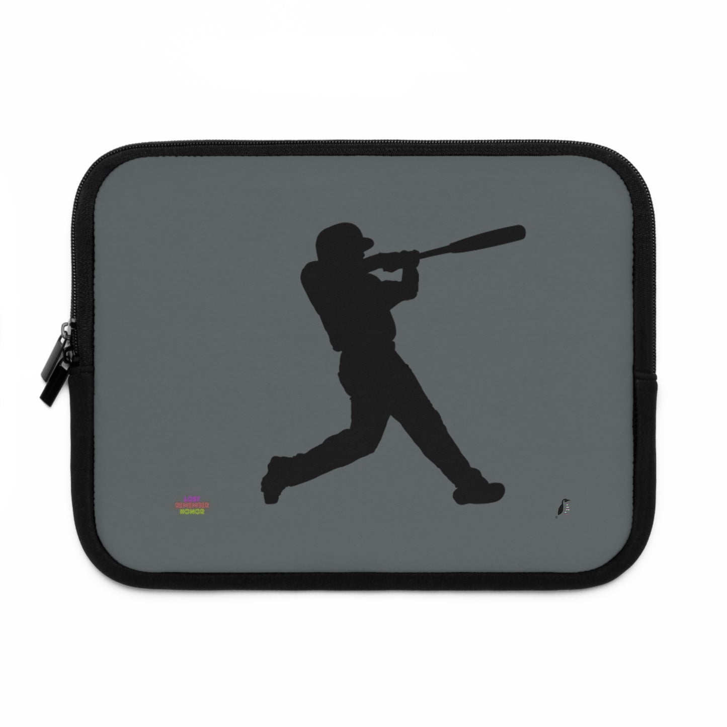 Laptop Sleeve: Baseball Dark Grey