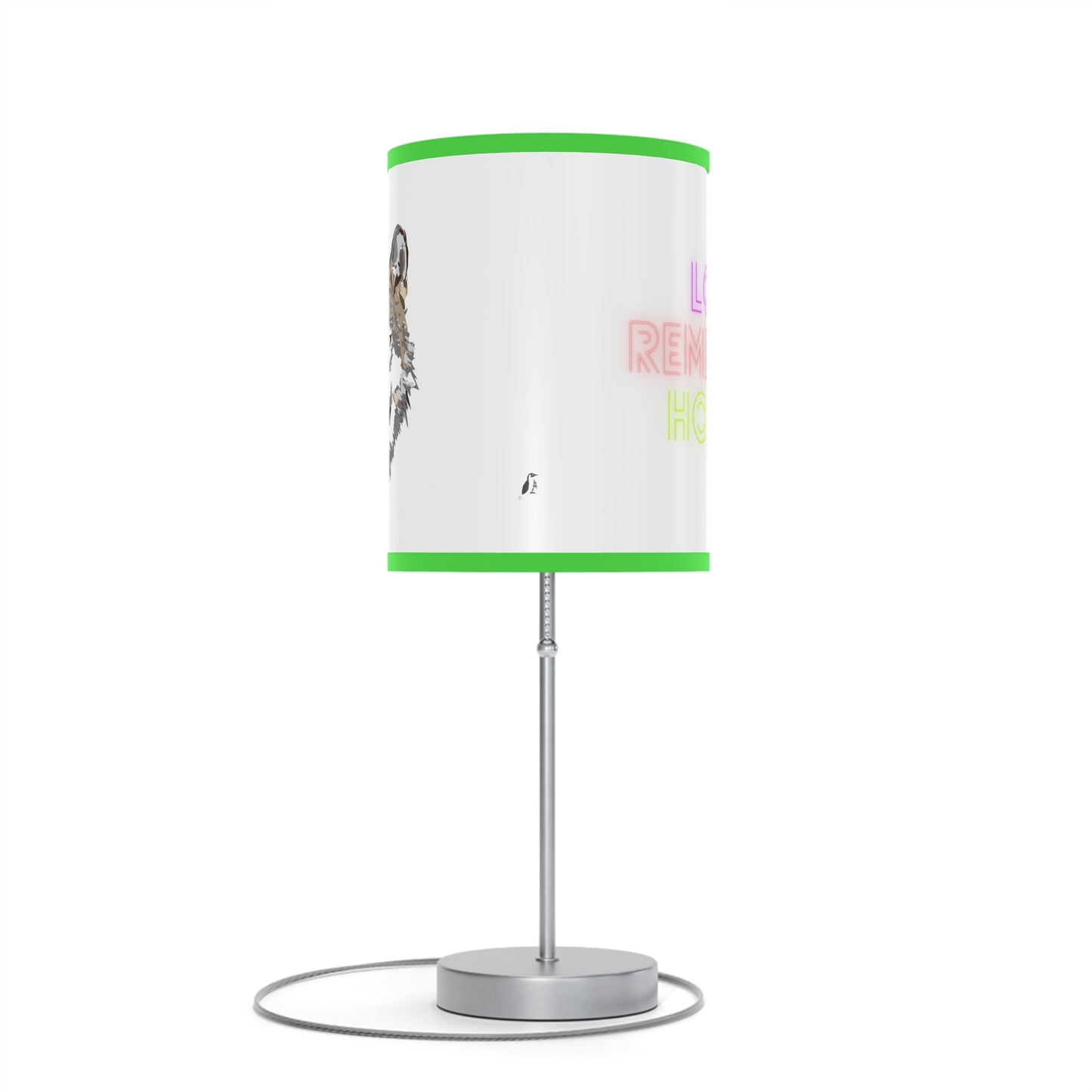 Lamp on a Stand, US|CA plug: Wolves White