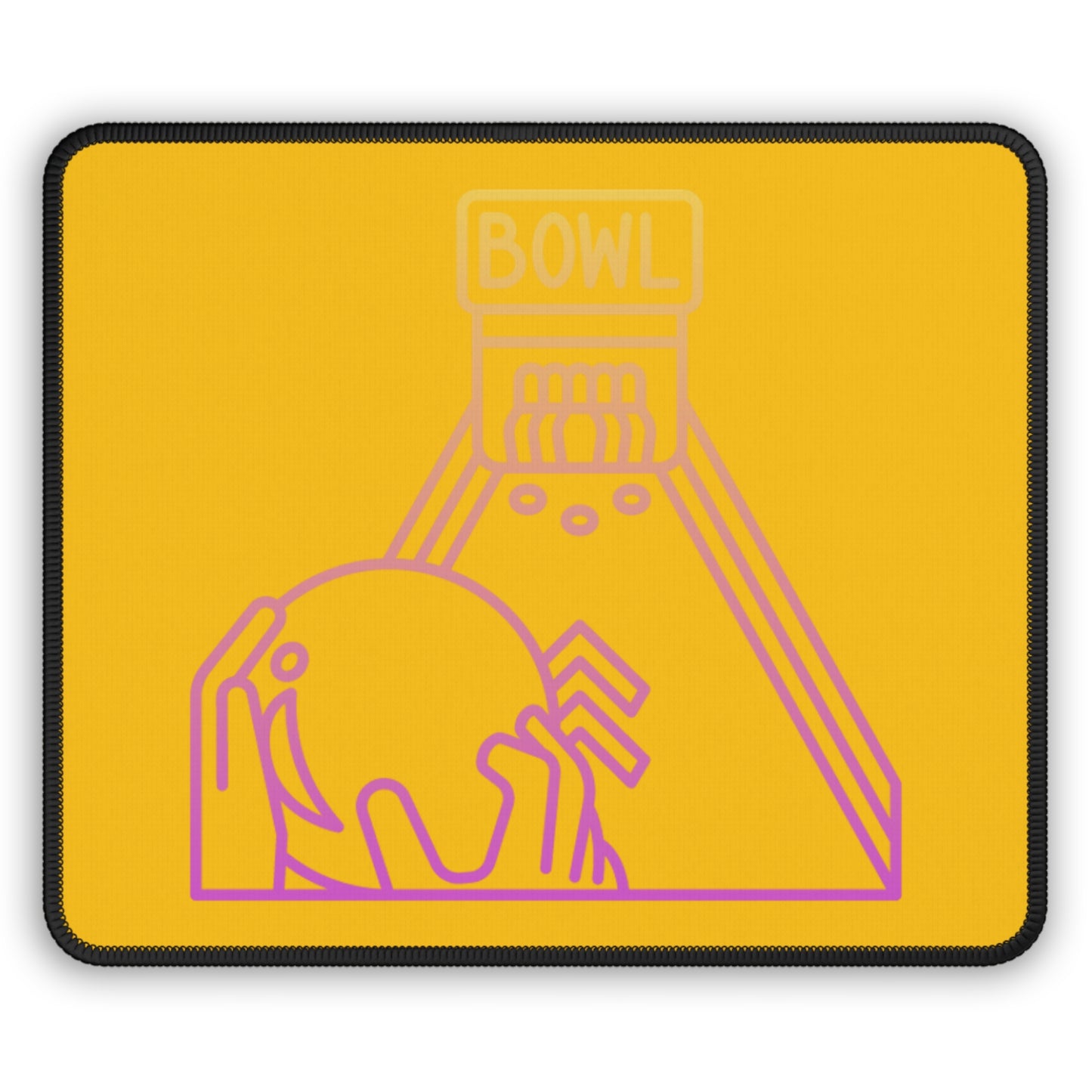 Gaming Mouse Pad: Bowling Yellow