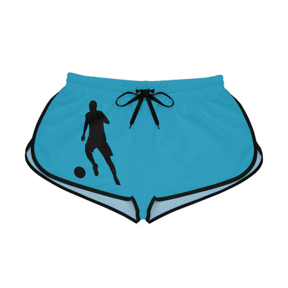 Women's Relaxed Shorts: Soccer Turquoise