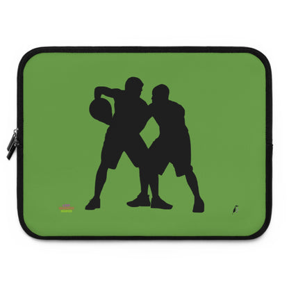 Laptop Sleeve: Basketball Green