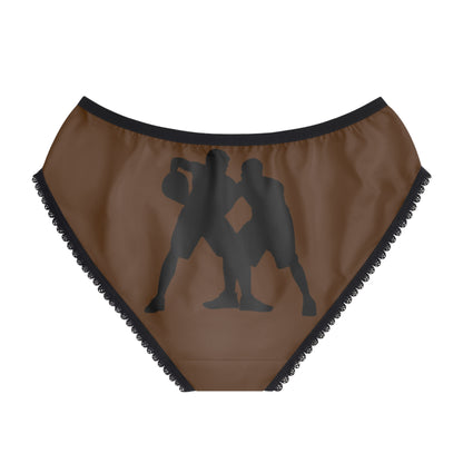 Women's Briefs: Basketball Brown