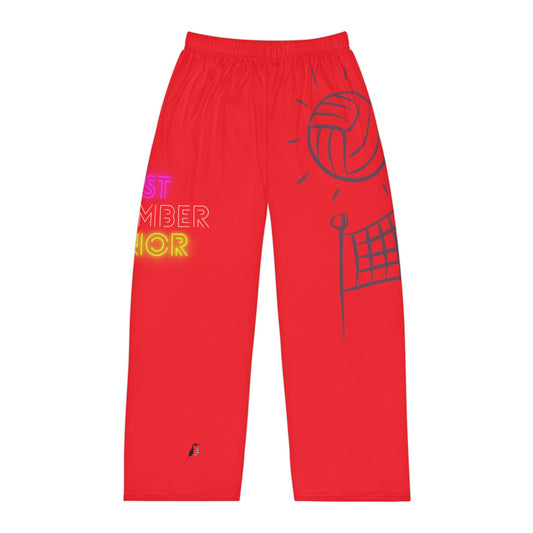 Men's Pajama Pants: Volleyball Red