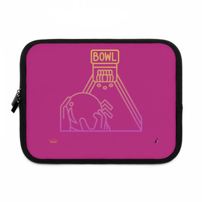 Laptop Sleeve: Bowling Pink