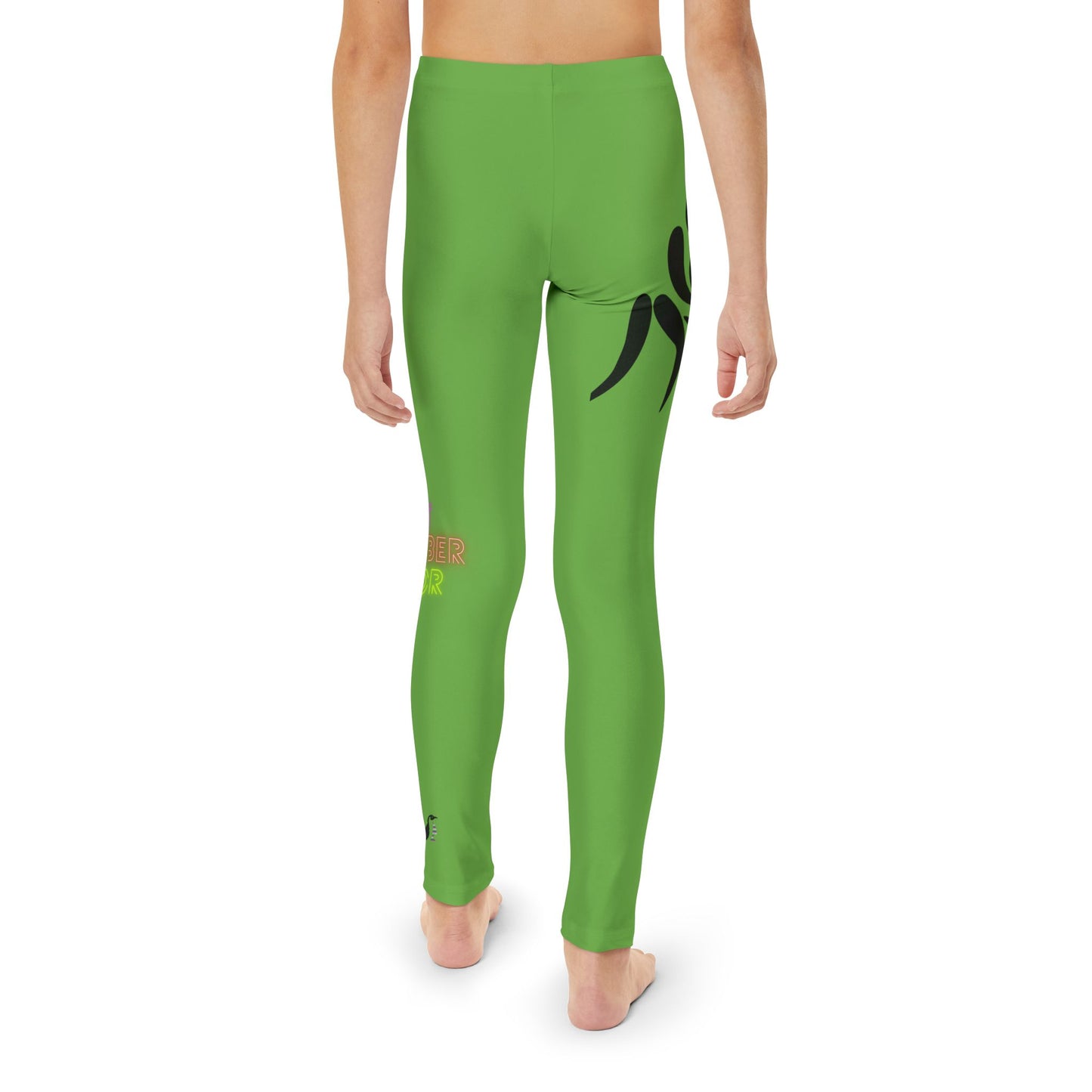 Youth Full-Length Leggings: Wrestling Green