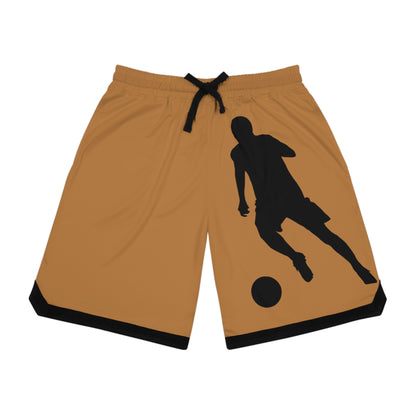 Basketball Rib Shorts: Soccer Lite Brown