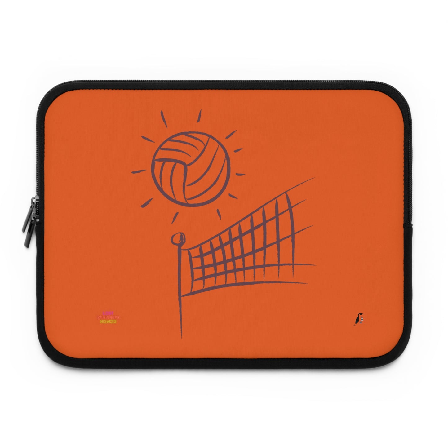 Laptop Sleeve: Volleyball Orange