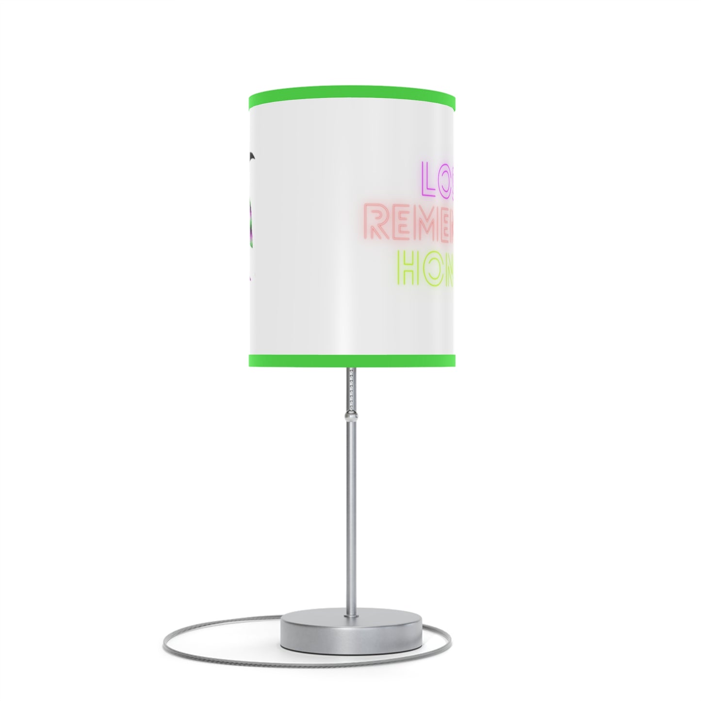 Lamp on a Stand, US|CA plug: Crazy Penguin World Logo White