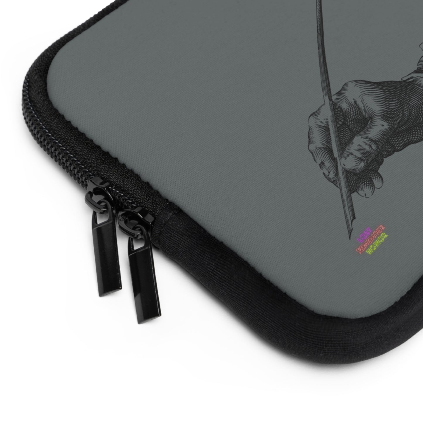 Laptop Sleeve: Writing Dark Grey