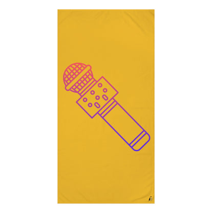 Mink-Cotton Towel: Music Yellow